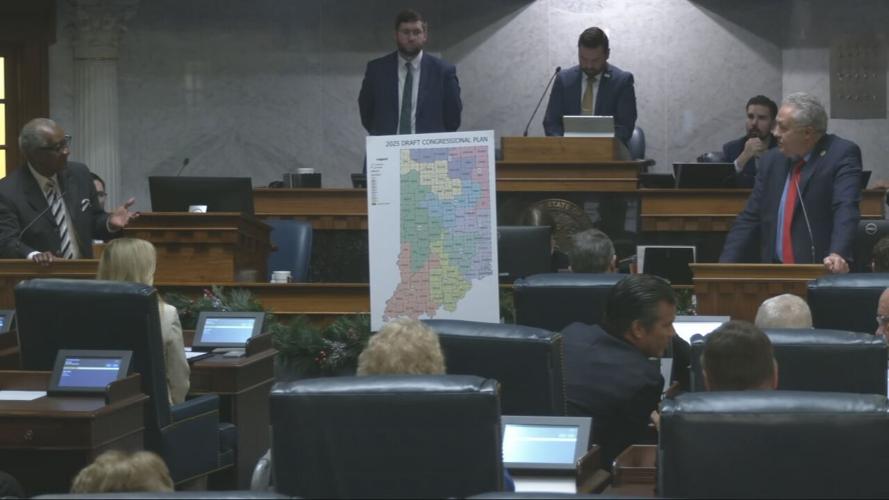 Lawmakers debate redistricting maps at Indiana statehouse
