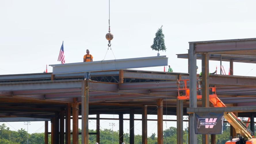 Final beam placed at Turfway Park