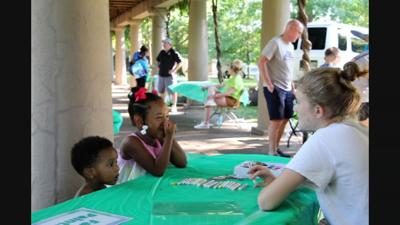 Children at Art in the Park in Louisville's Central Park