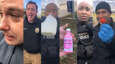 LMPD officers gulp down Carolina reapers 1-9-19