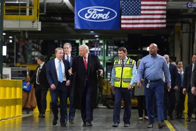 Trump at Ford plant in Detroint 1-13-2026