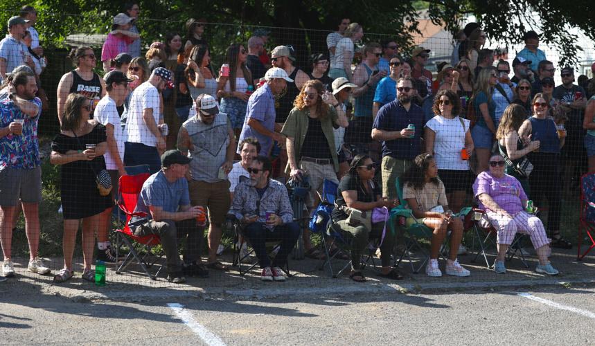 Crowd watches the Dainty Contest.JPG