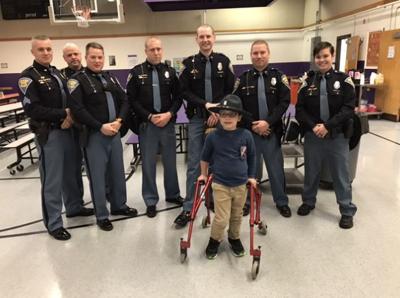 Colton Harkness becomes a cop for the day through Kids Wish Network
