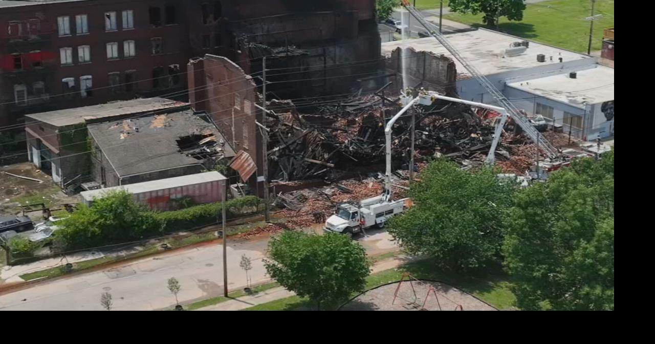 Warehouse destroyed by fire in Louisville's Smoketown neighborhood was