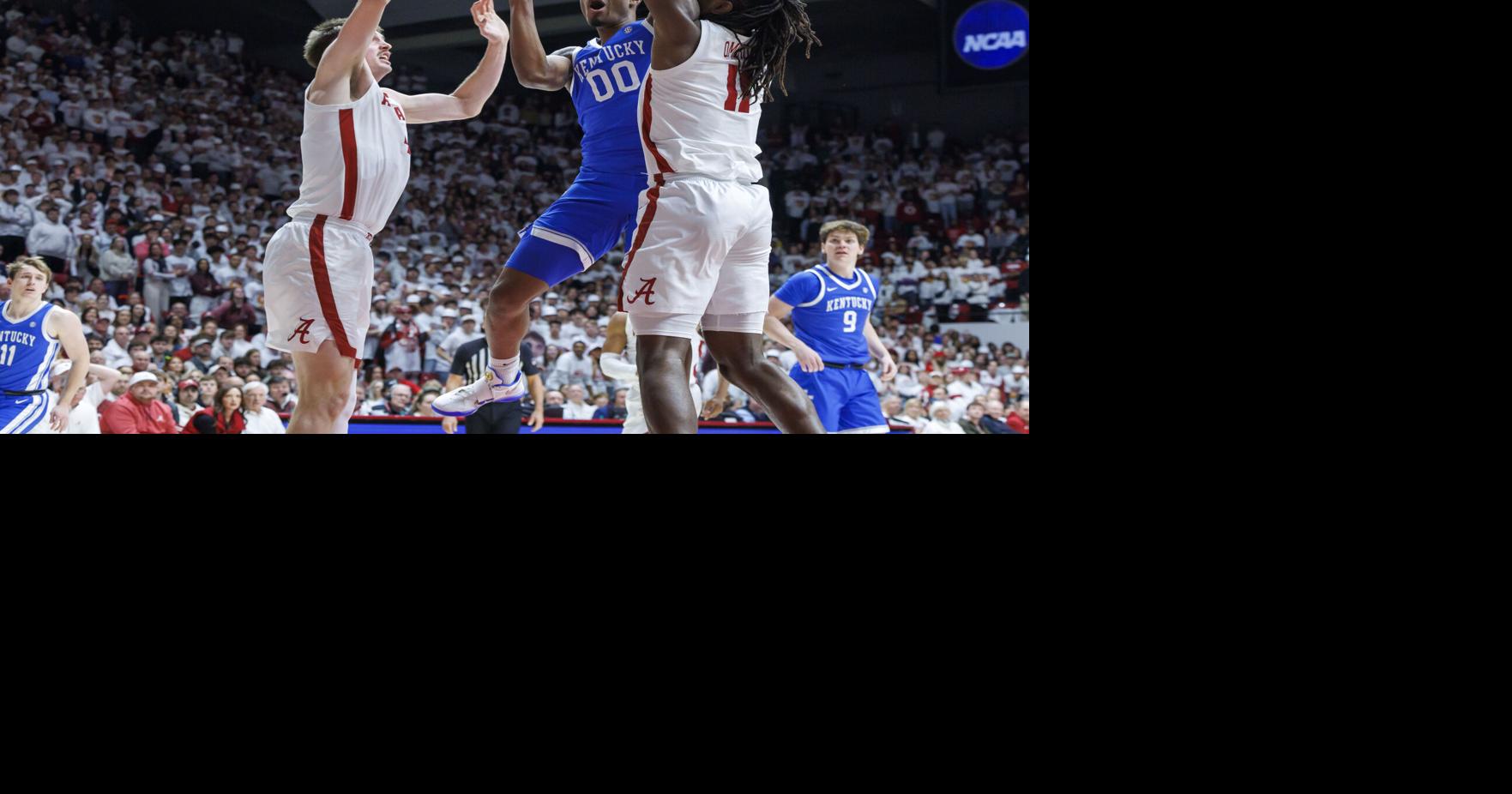 Kentucky men's basketball slides to .500 in SEC, losing at Alabama, 96-83