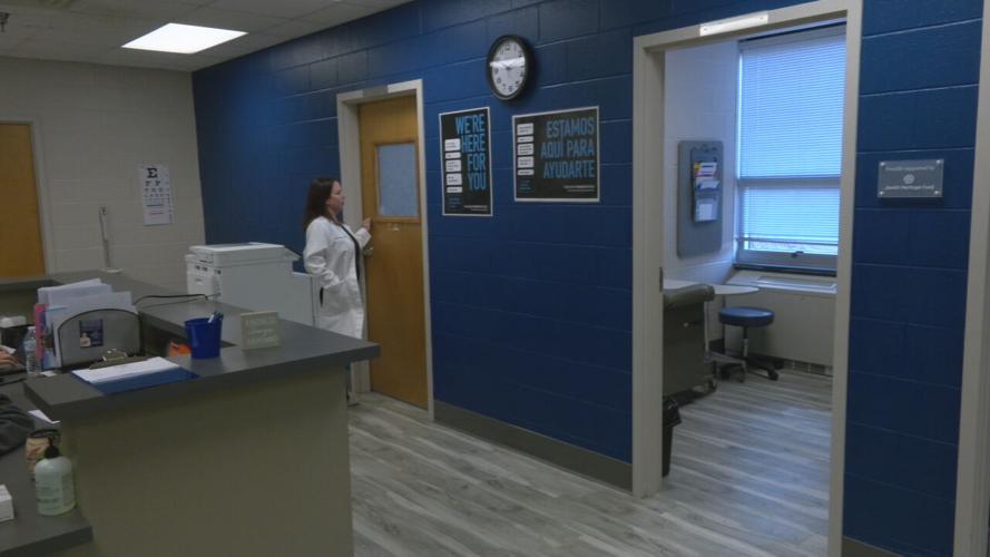 Iroquois High School new health center ribbon cutting 2-21-24