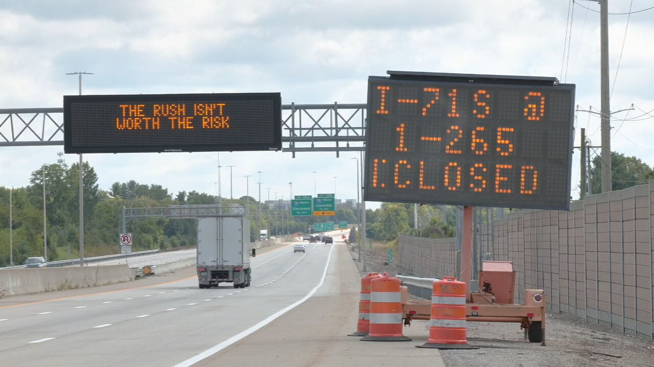 I-71 paving project shutting down SB lanes from I-265 to I-264 