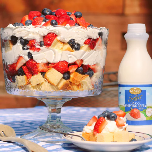 Red, White, & Blue Trifle