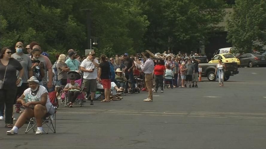 Unemployment Line in Frankfort 6/17/20