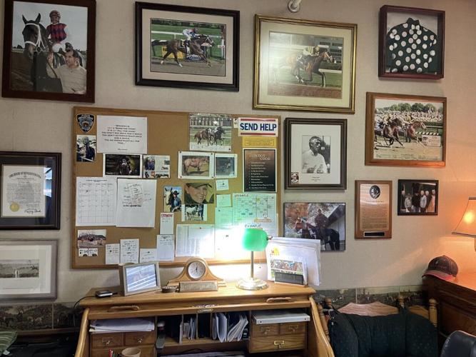 D. Wayne Lukas' desk