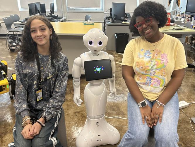 CHS Pepper robot with students