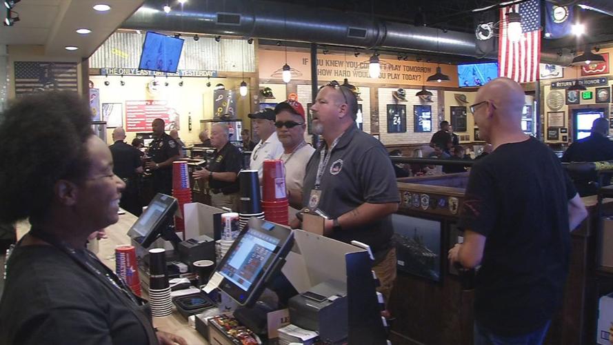 Mission BBQ provides free sandwiches for first responders on Sept. 11, 2019 (9/11)