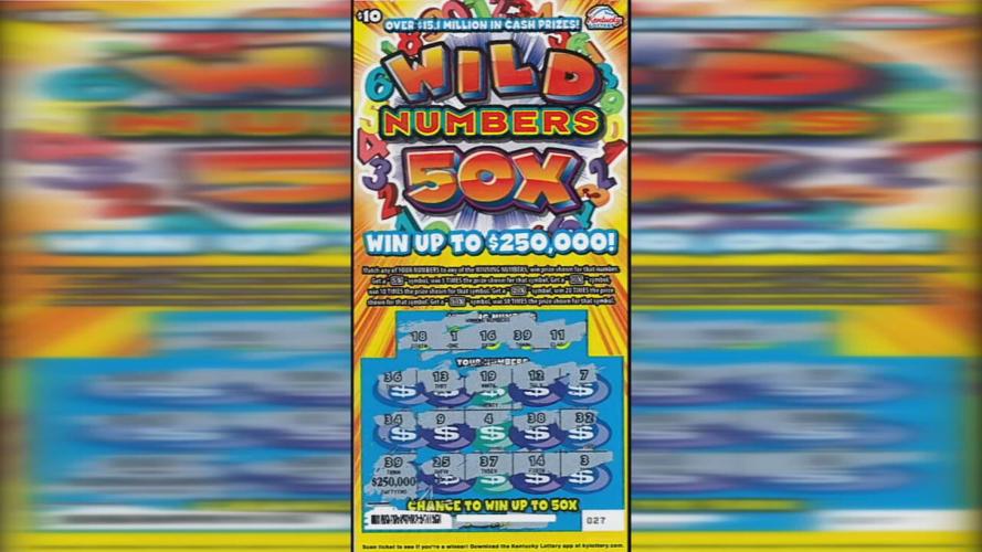 Winning Wild Number Scratch-Off Ticket from Kentucky Lottery