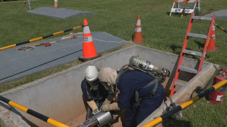 LG&E gas leak repair demonstration 8-9-24