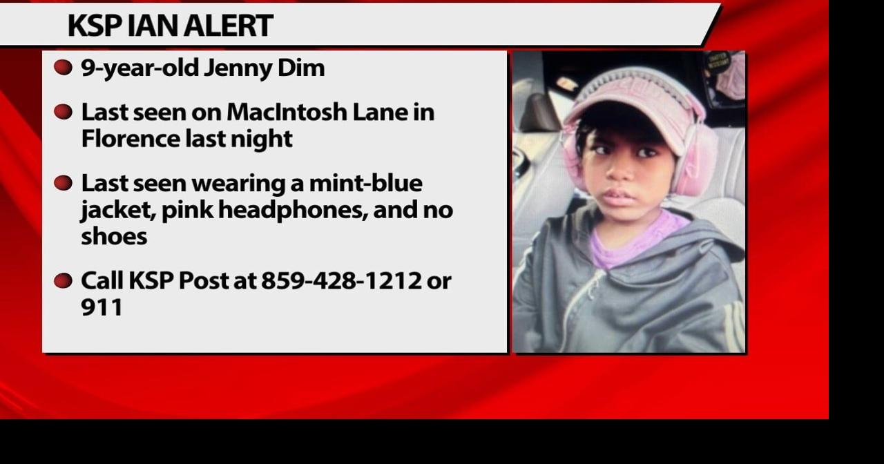 Kentucky police looking for missing 9-year-old girl from Florence