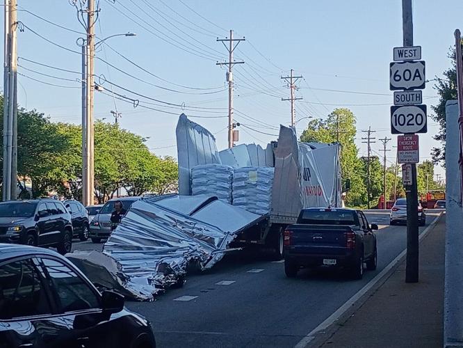 Truck stuck in can opener
