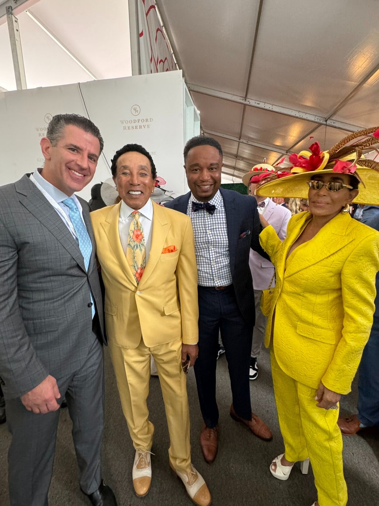 Derby - Marc and Stephan with Smokey Robinson and Frances Gladney 5-4-24