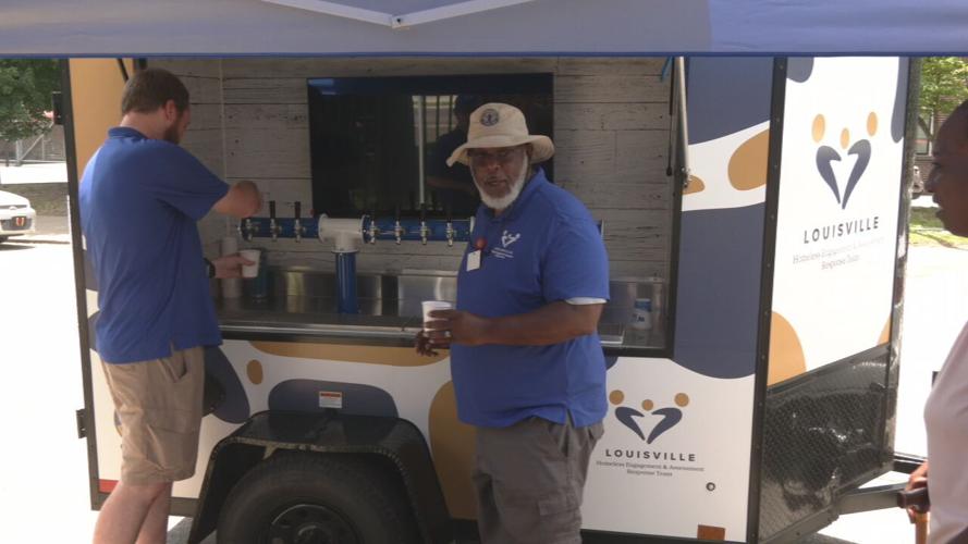 Homeless help - Metro Louisville new water trailer 6-24-25