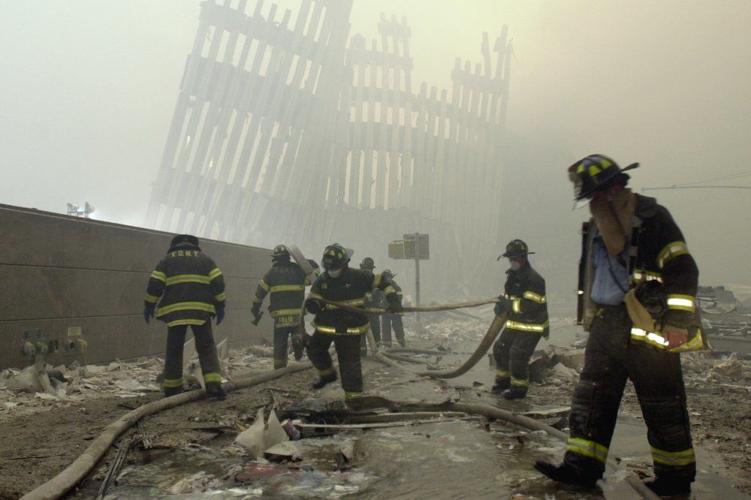 911 - Firefighters at World Trade Center after attack