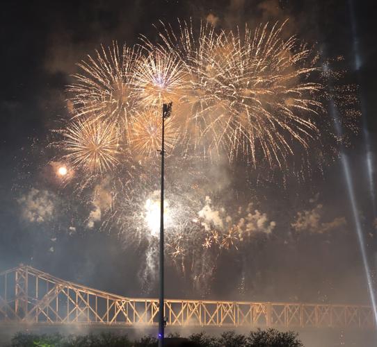 Burst of fireworks come into view.JPG