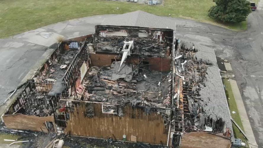 Grace Assembly of God church aerial view