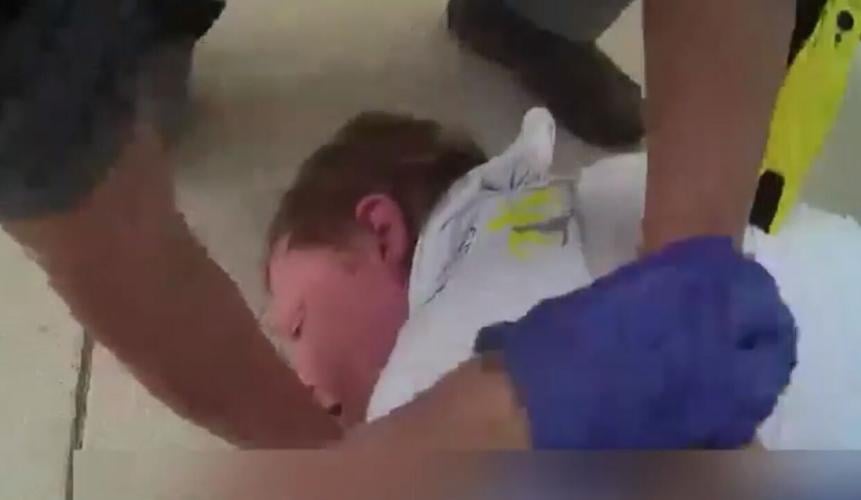 Gage Slone detained, Lexington, police brutality