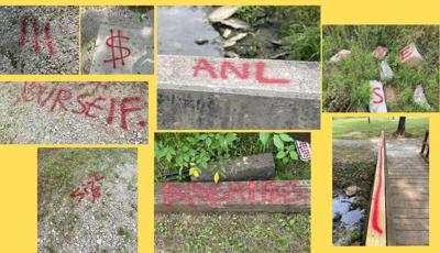 Vandalism at Hillview park in Bullitt County on June 12 or June 13, 2023
