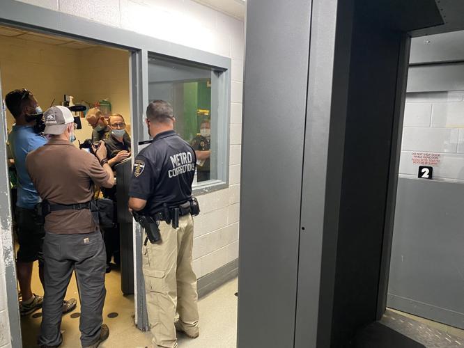 Jail employee body scanner