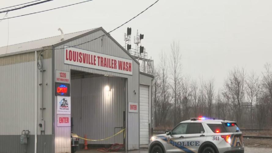 Death investigation at Louisville Trailer Wash in Irish Hill 1-30-25