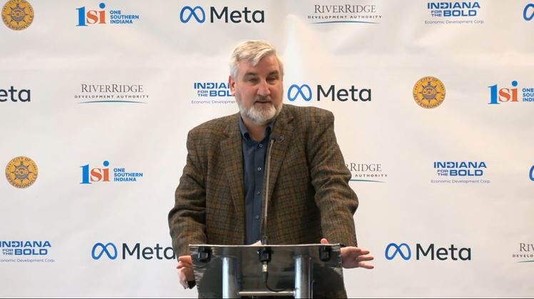 Holcomb at Meta announcement