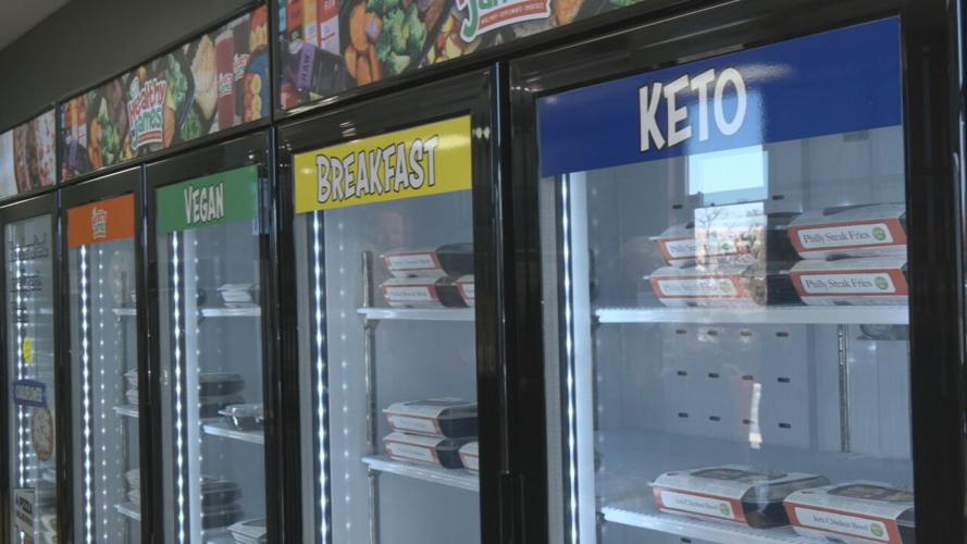 Healthy James food in refrigerated cases