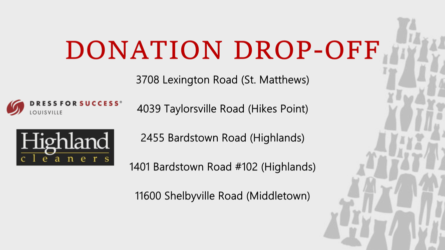Little Black Dress drop off locations