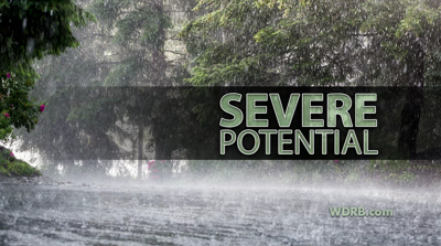 Severe risk posted for part of our area Monday