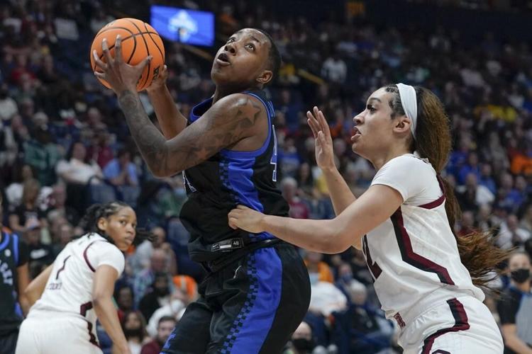 Kentucky's Dre'una Edwards shoots against South Carolina's Brea Beal.jpeg