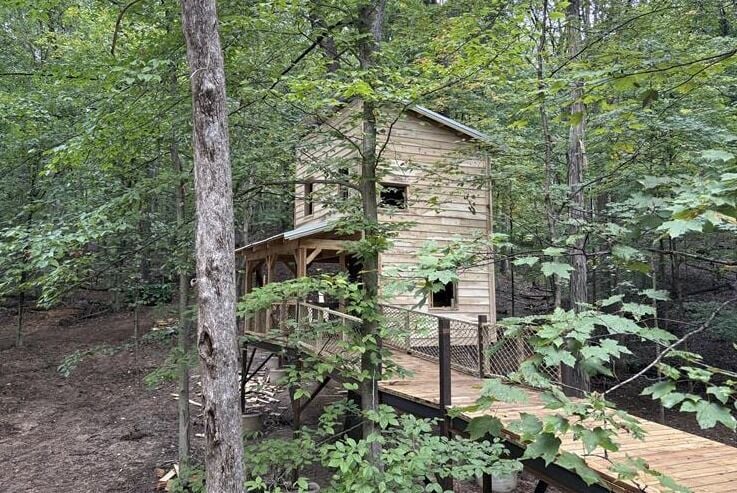 Wheelchair accessible treehouse at Bernheim - 9.25.25