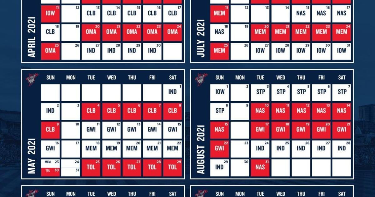 Louisville Bats 2021 schedule