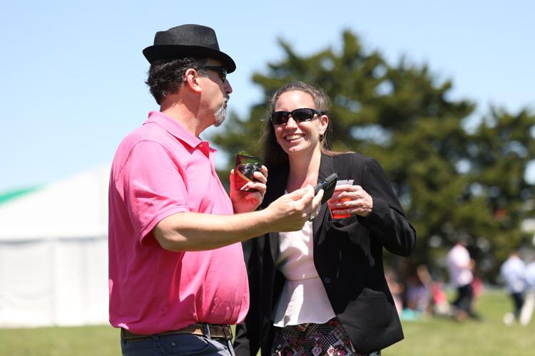 Couple prepares for a photo.JPG