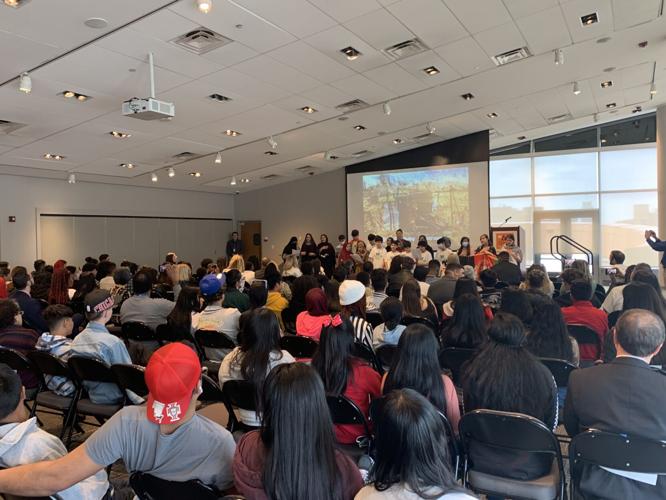 Nadia Nadim at Newcomer Elementary School