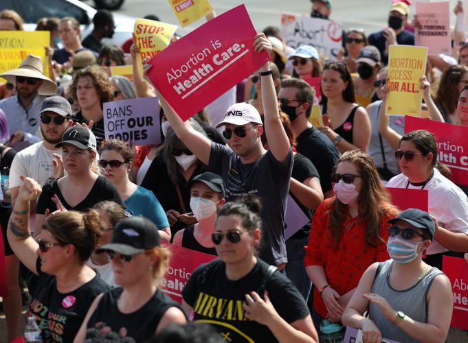 abortion rally in downtown Louisville
