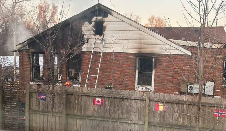 Clarksville house fire on West Harrison Avenue