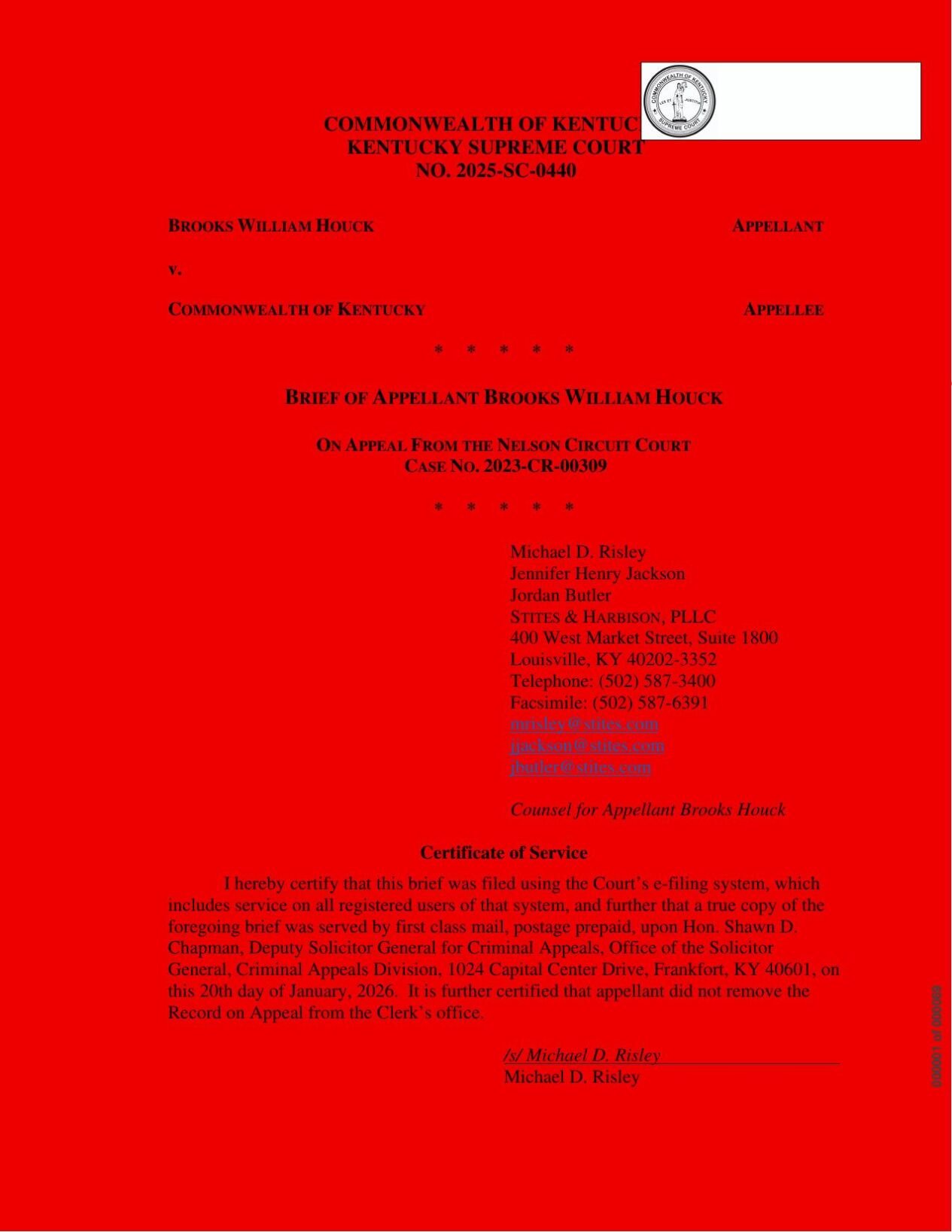 Brooks Houck Supreme Court Appeal