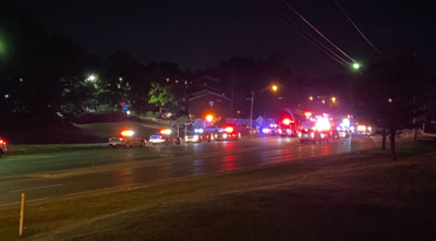 Scene in Lexington where police officer was shot