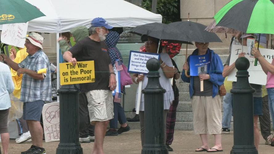 Downtown Louisville "Good Trouble" protest 7-17-2