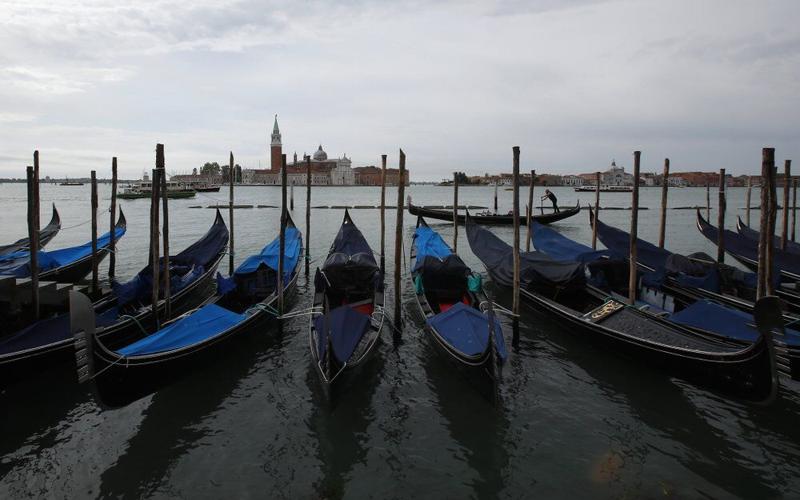 Venice gondolas