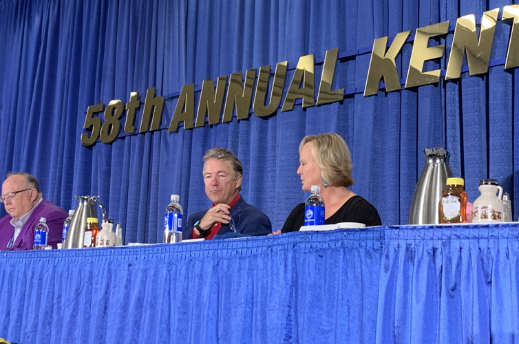 Rand Paul at annual Kentucky State Fair ham auction