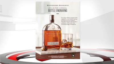 Woodford Reserve bottle engraving raising money for U.S. Army's 101st Airborne