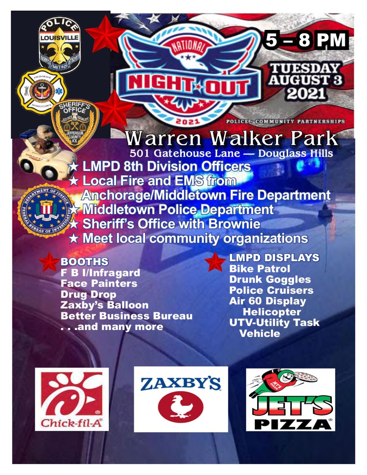 National Night Out Flyer - 8th Division