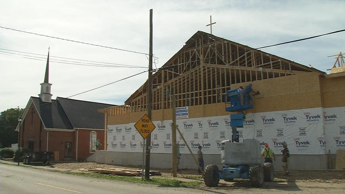 500 volunteers helping to build Bradfordsville church after flooding