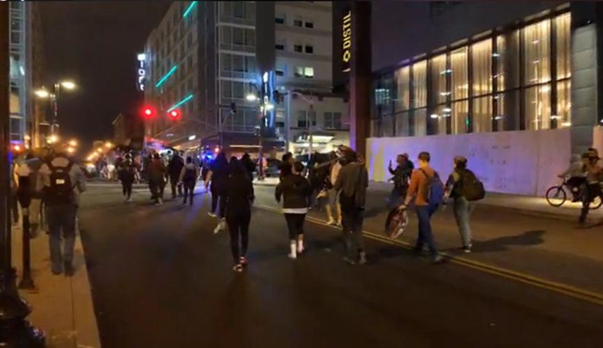 Protesters march through downtown Louisville 9/24/20