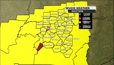 tornado watch map